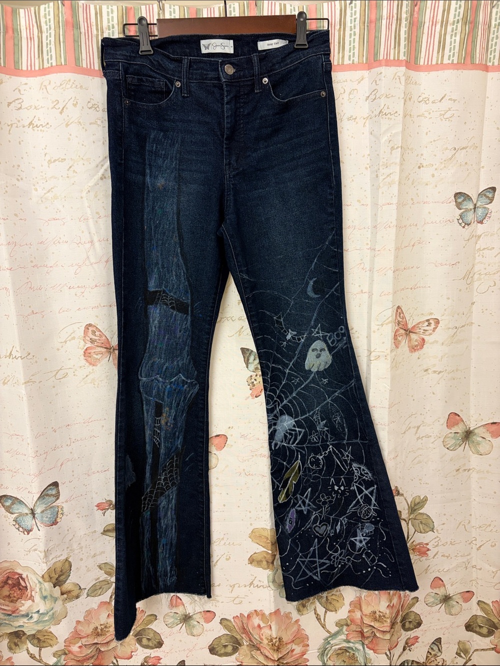 Hand painted Jeans